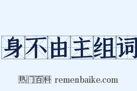 身不由主组词是什么意思的图片